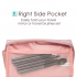 Large Vegan Leather Makeup Bag Zipper Pouch Travel Cosmetic Organizer for Women and Girls 
